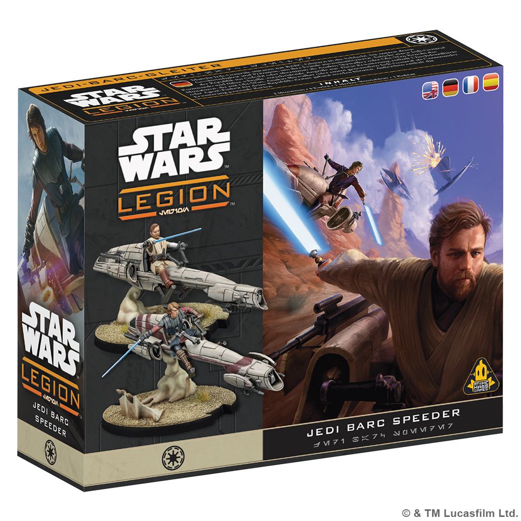Star Wars: Legion- Jedi General on BARC Speeder