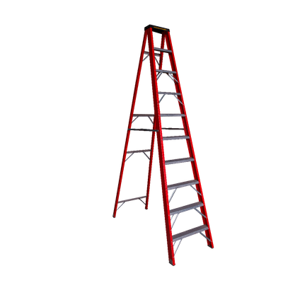 Escalera de Tijera de Fibra de 10 pies / 3.0 metros