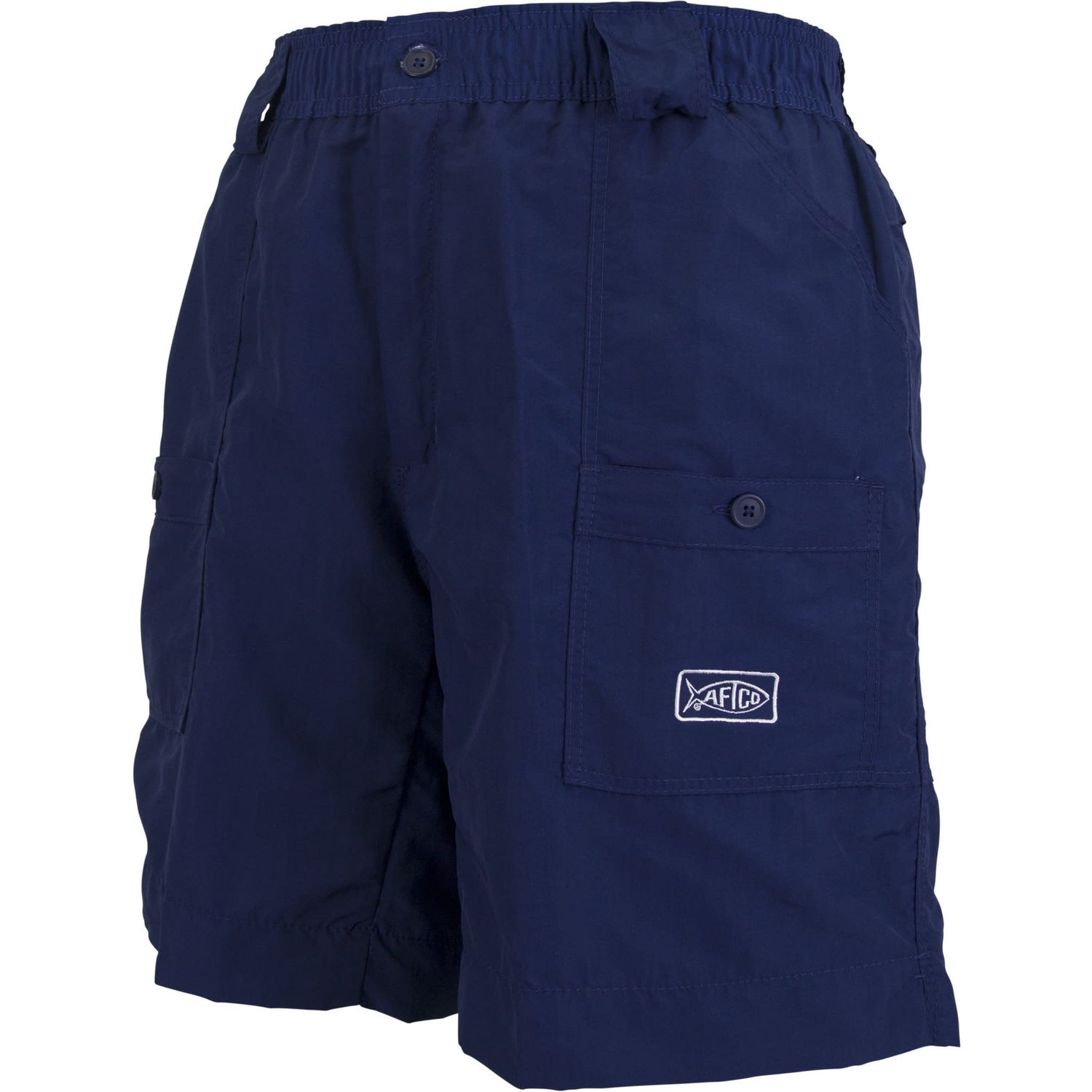 Aftco Navy Long Fishing Shorts