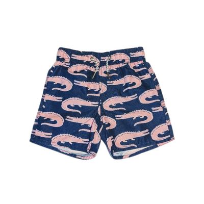 Mary Elyse Navy Alligator Trunks