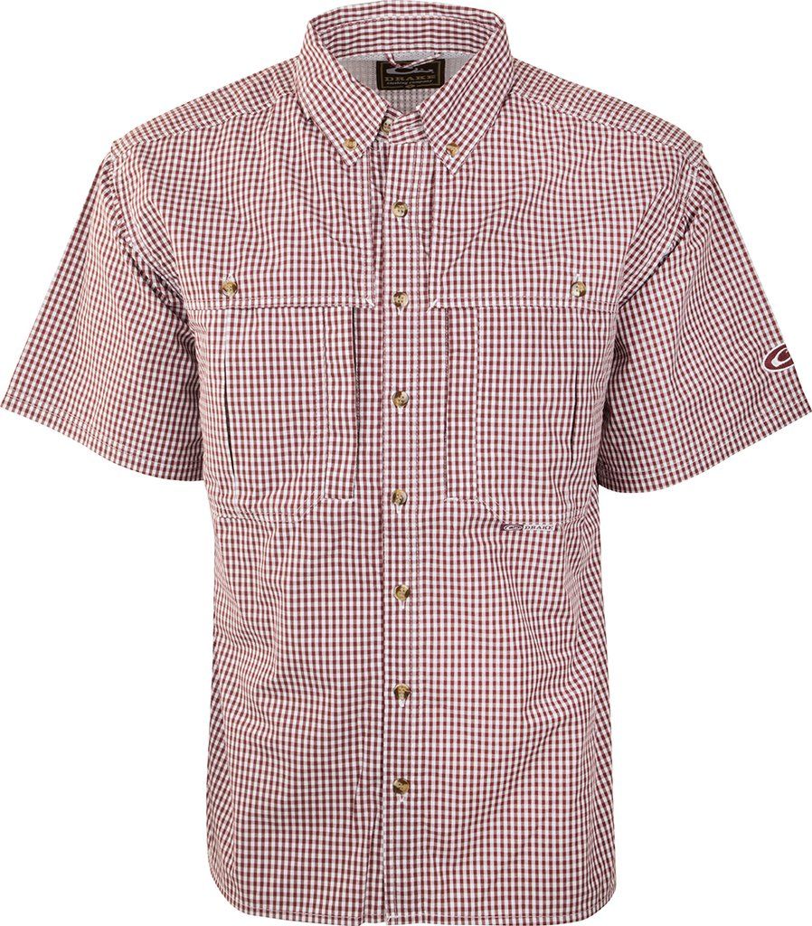 Drake Game Day Plaid SS Red