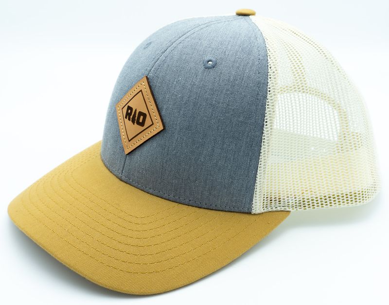 Rock Outdoors Double Diamond RO Leather Patch Low Profile Trucker Hat