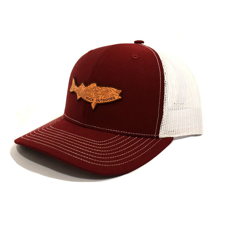Rock Outdoors Leather Bass Patch Trucker Hat