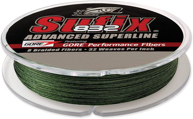 Sufix 832 Superline Braid (Low-Vis Green) - 150 Yards