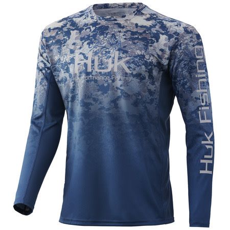 Huk Icon X Tide Change Fade LS Performance Shirt