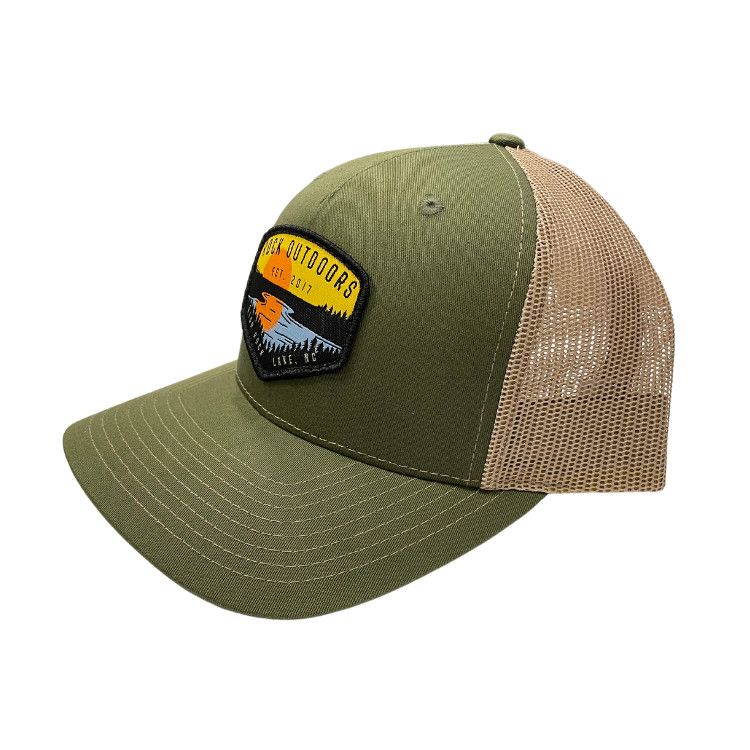 Rock Outdoors Lake Scene HRL Mid Profile Trucker