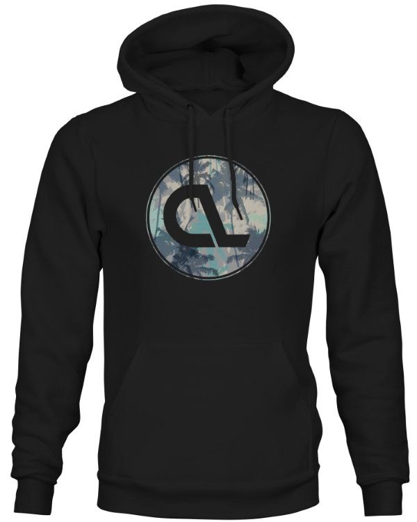 Coastland Circle Palm Hoodie Black