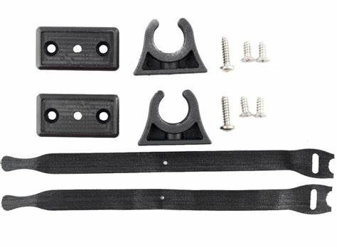 YakAttack Deluxe ParkNPole™ Clip Kit with Anti-Pivot Mounting Base and Security Straps (PNPCLP-DLX)