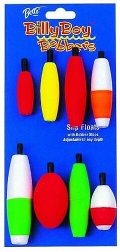 Betts Tackle Billy Boy 92 Balsa Foam Peg Float Assorted, 8 Pack