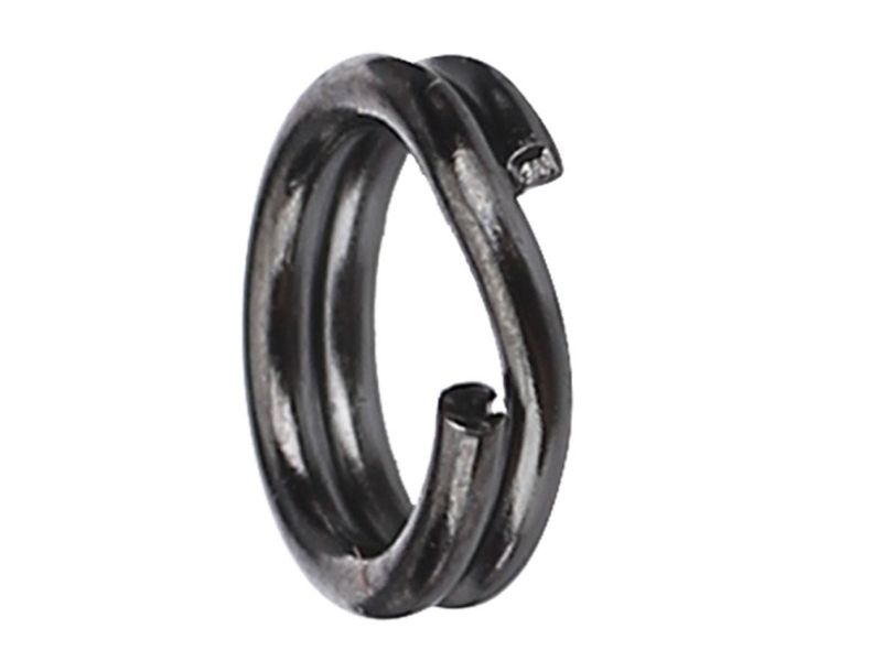 Owner Hyperwire Split Ring Size 4 - Black/Chrome 12pk