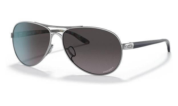 Oakley Feedback Polished Chrome Grey Gradient Pola