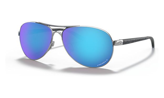 Oakley Feedback Polished Chrome w/Prizm Sapphire Polarized Polished Chrome