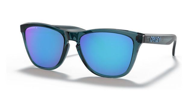 Oakley Frogskins Crystal Black w/ Prizm Sapphire Polarized