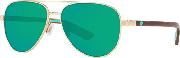 Costa Peli 287 Brushed Gold w/ Green Mirror 580G