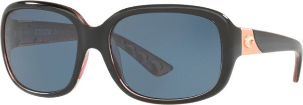 Costa Gannet 132 Shiny Black Hibiscus w/ Gray 580P