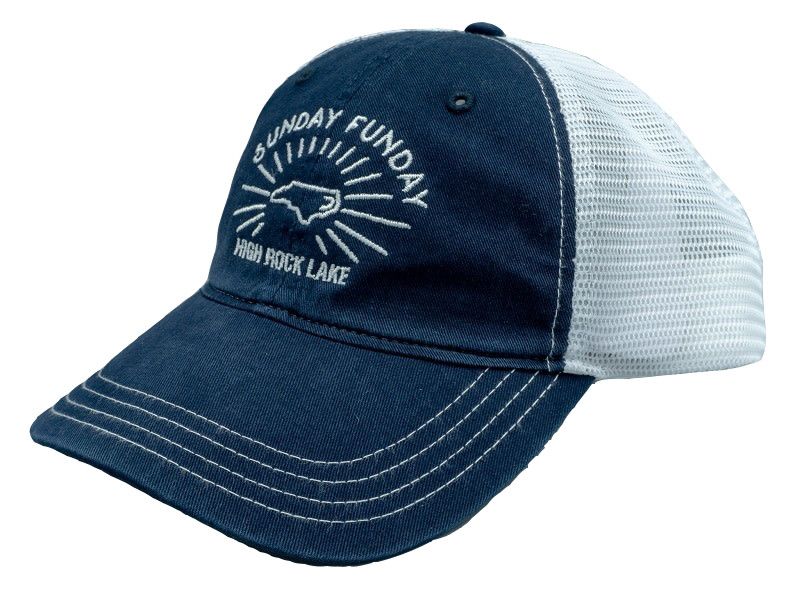 Rock Outdoors Sunday Funday Garment Washed Trucker Hat Navy/White