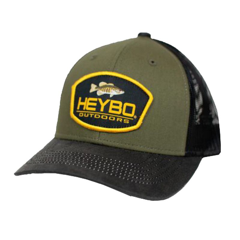 Heybo Bass Patch Mesh Back Trucker Black/Olive
