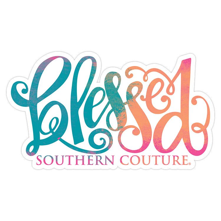 Southern Couture Blessed Sticker