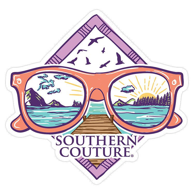 Southern Couture Sunglasses Sticker