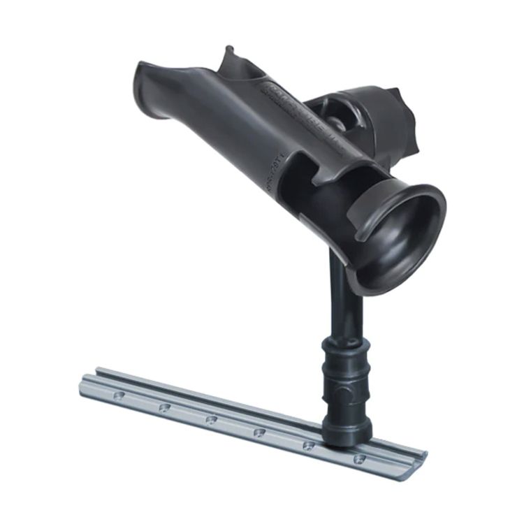 RAM® Tube Jr.™ Rod Holder with RAM® Adapt-A-Post™ Track Base