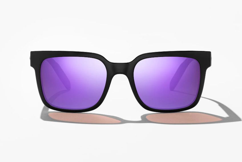 Bajío Paila Black Gloss Violet Mirror PC Sunglasses