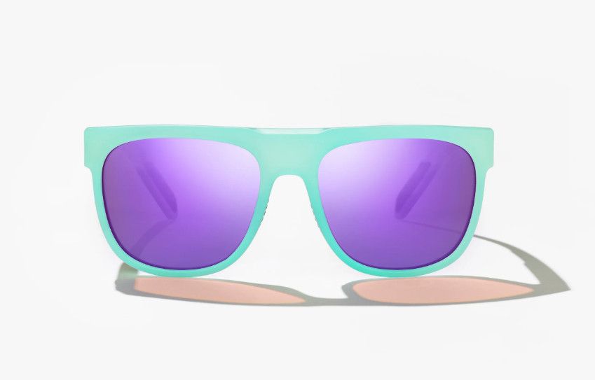Bajío Chelem Cenote Blue Gloss Violet Mirror PC Sunglasses