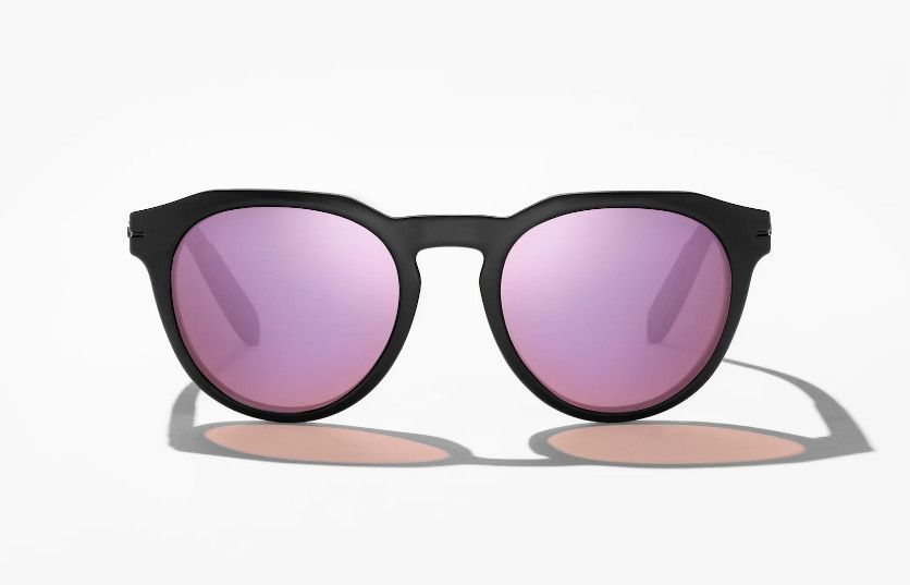 Bajío Paraiso Black Gloss Rose Mirror PC Sunglasses