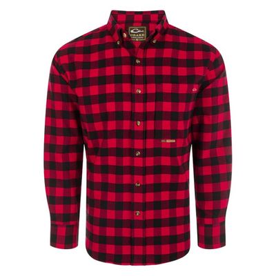 Drake Autumn Brushed Twill Buffalo Plaid LS Shirt