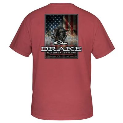Drake Charging Patriot SS Tee Vintage Red