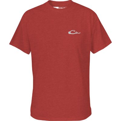 Drake DPF Crappie SS Tee Red Heather
