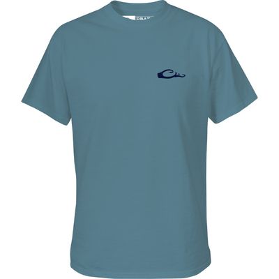 Drake DPF Catfish Logo SS Tee Blue Slate