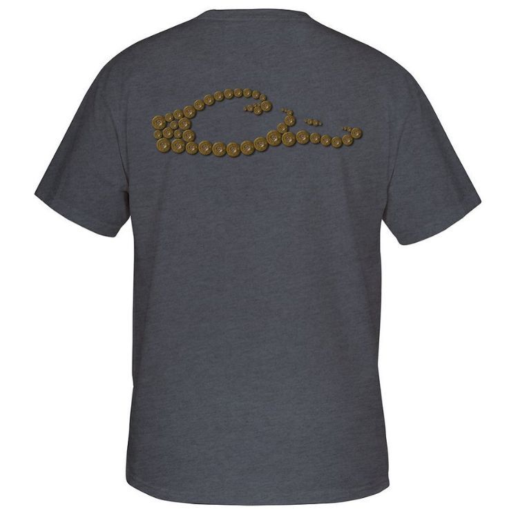 Drake Brass Logo SS Tee Denim Heather
