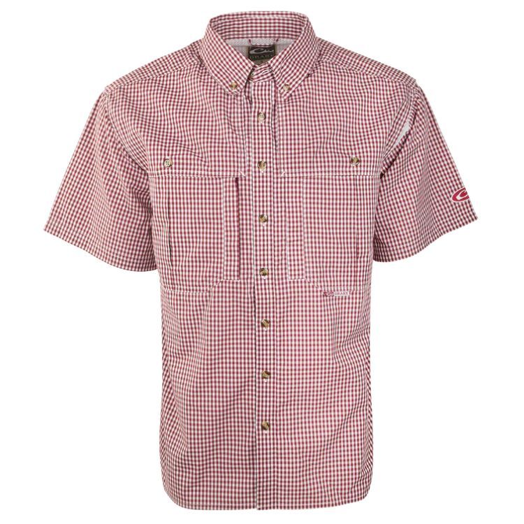 Drake Gingham Plaid Wingshooter&#39;s SS Shirt
