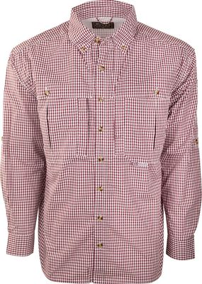 Drake LS Gingham Plaid Wingshooter&#39;s Shirt