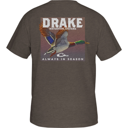 Drake Mallard In Flight SS Tee