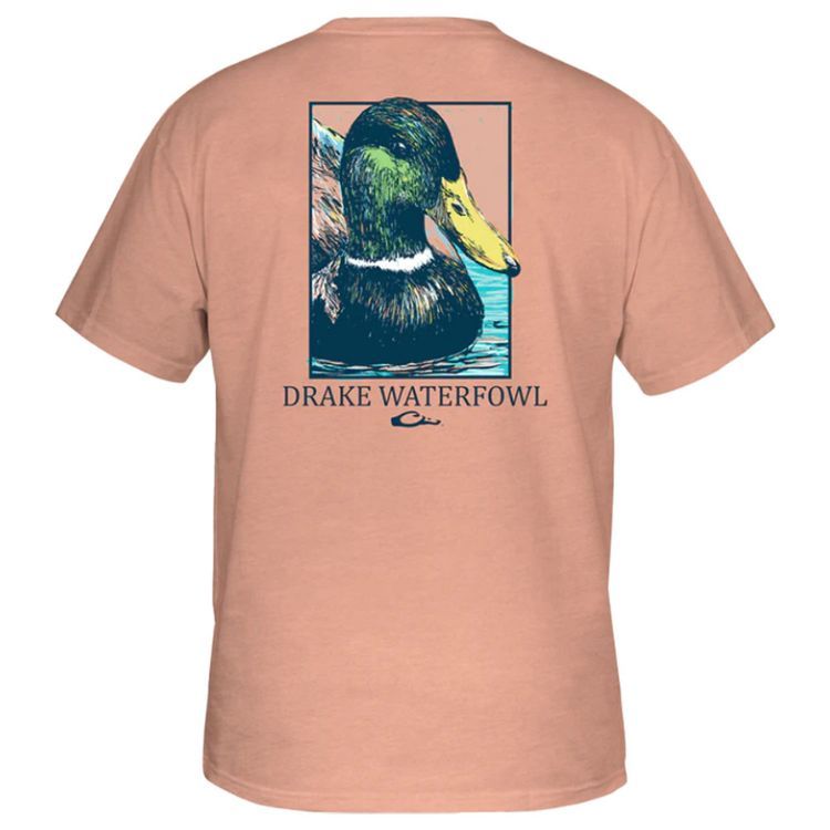Drake Pop Art Mallard SS Tee Canyon Sunset Heather