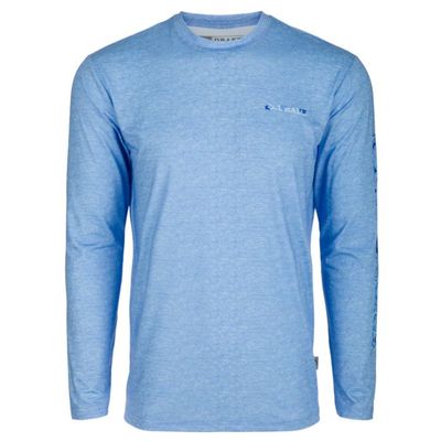 Drake YTH Heather LS Crew Performance Shirt