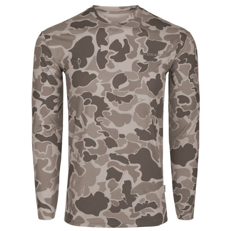 Drake YTH Print LS Crew Performance Shirt