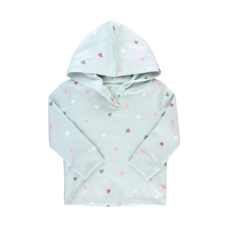 Rufflebutts Sweet Hearts Hooded Sweatshirt, Size: 6-12m