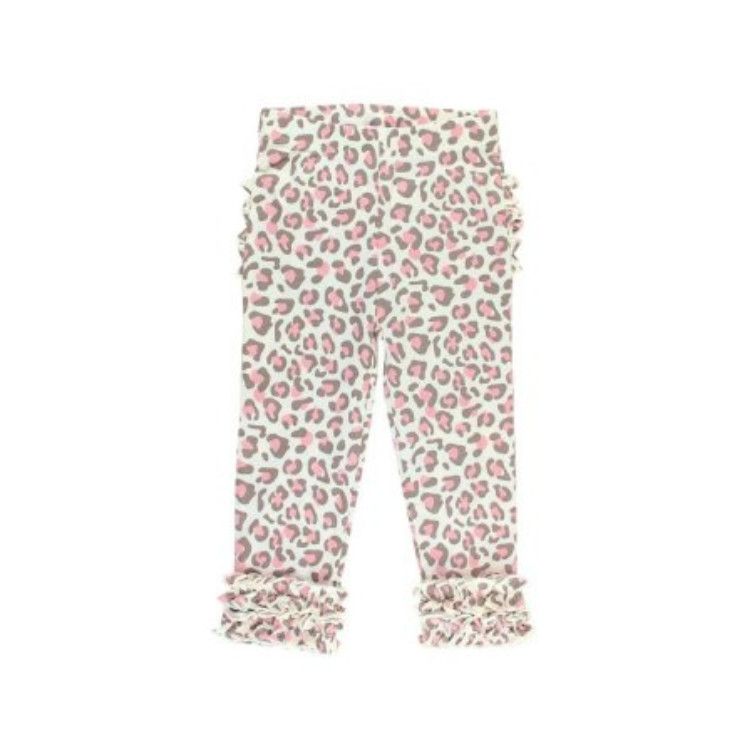 Rufflebutts Little Leopard Ruffle Leggings, Size: 6-12m
