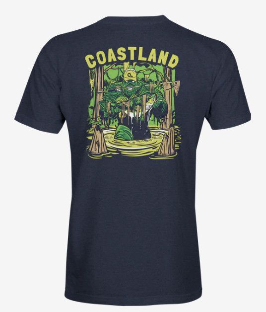 Coastland Swampy Joe SS Tee, Color: Midnight Navy, Size: SM