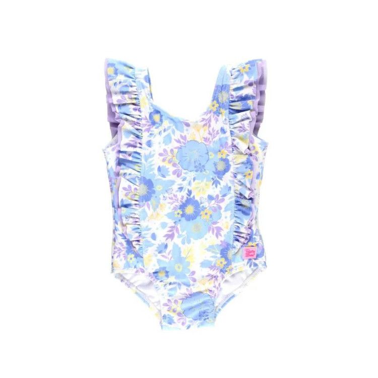 Rufflebutts Prisitine Blooms Waterfall One Piece, Size: 3-6m