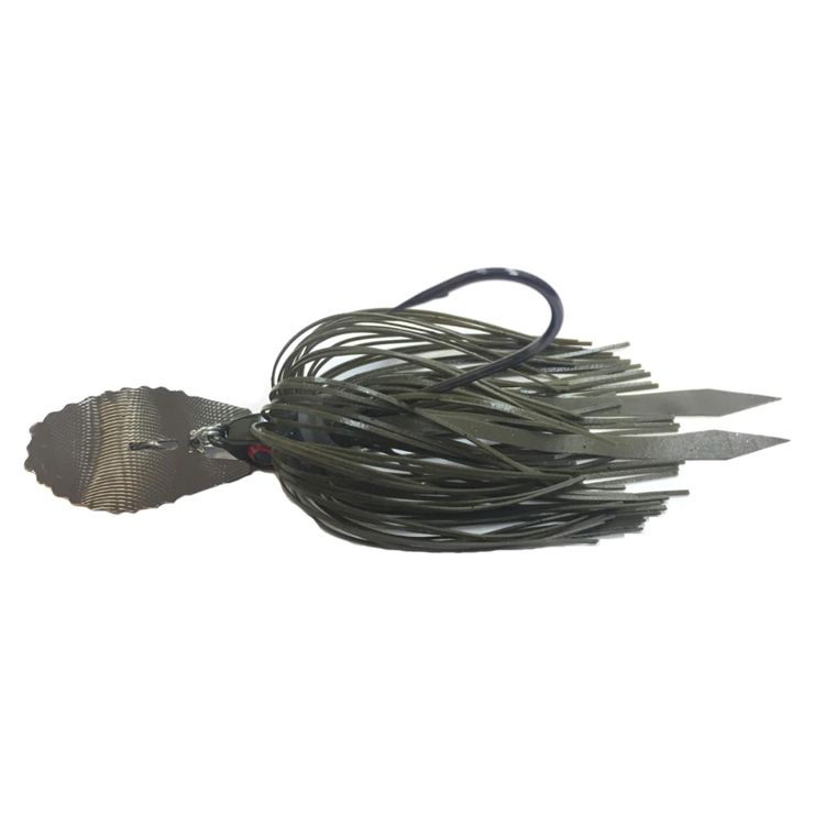 Advantage Bait Jaw Breaker 3/8oz, Color: Green Pumpkin Pepper/Black Nickel Blade