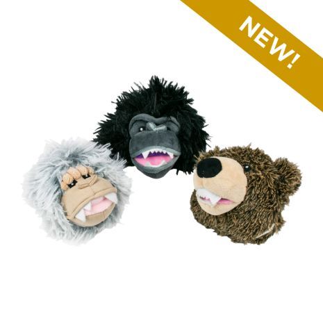 Tall Tails Yeti Head 2x1 Toy 4"