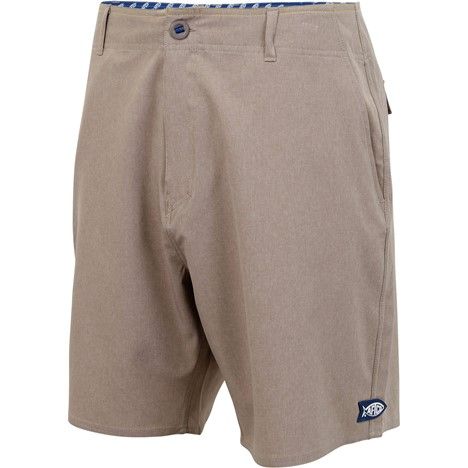 Aftco Cloudburst 8in Fishing Short, Color: Khaki Heather, Size: 30