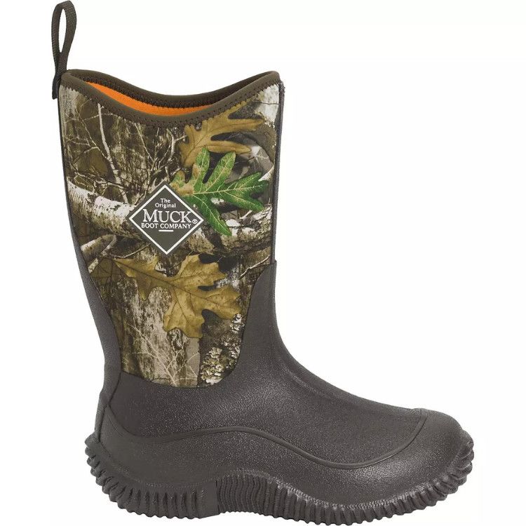 Muck YTH Kid&#39;s Hale Brown Realtree Edge Boots, Size: 10k