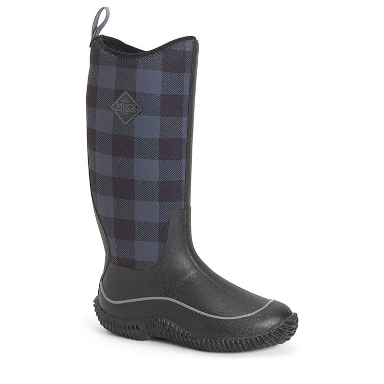 Muck Women&#39;s Hale Boots, Color: Black/Grey Plaid, Size: 9