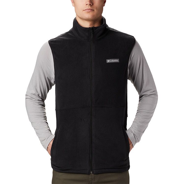 Columbia Men&#39;s Basin Trail Fleece Vest, Color: Black, Size: MD