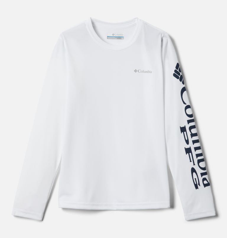Columbia YTH Terminal Tackle™ LS Tee, Color: White, Size: XXS