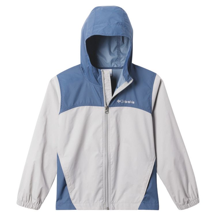 Columbia YTH Glennaker Rain Jacket, Color: Columbia Grey / Dark Mountain, Size: XXS